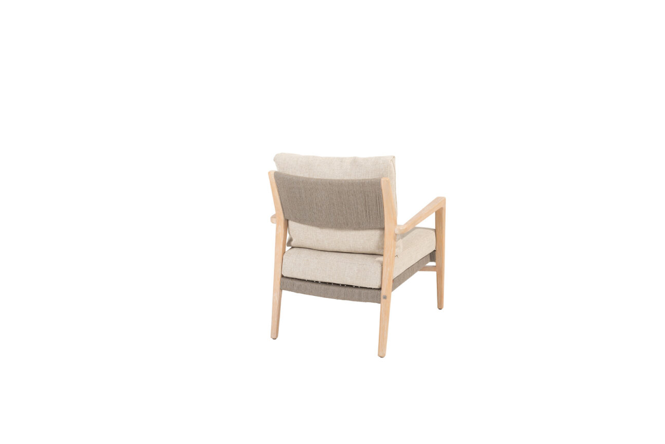 4 Seasons Julia Low Dining Chair W/ Cush.- Teak